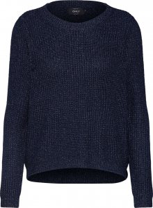 ONLY Svetr \'onlSHINY L/S PULLOVER KNT\' noční modrá / bílá