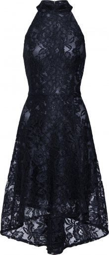 Mela London Společenské šaty \'LACE HALTER HIGH LOW DRESS\' černá