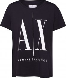 ARMANI EXCHANGE Tričko \'8NYTCX\' bílá / černá