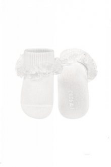 Soxo 04267 dětské ponožky 16-18 bílá/ažurek-bavlna