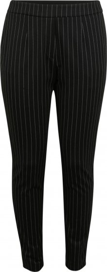 TRIANGLE Chino kalhoty černá / bílá