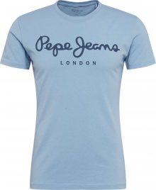 Pepe Jeans Tričko \'ORIGINAL STRETCH\' bílá / kouřově modrá