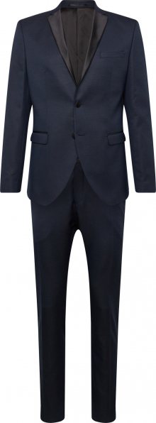 SELECTED HOMME Oblek \'SLHSLIM-RYANLOGAN NAVY STRUC TUX SUIT B\' námořnická modř