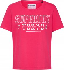 Superdry Tričko \'TRACK & FIELD\' pink