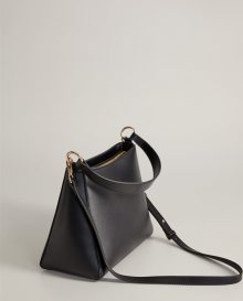 MANGO Taška přes rameno \'BOLSO LAMAS\' černá