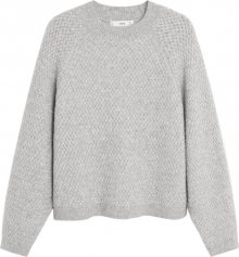 MANGO Svetr \'Confort\' světle šedá