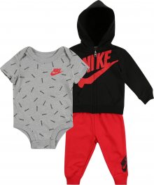 Nike Sportswear Sada \'JDI TOSS 3PC FZ PANT SET\' černá / šedá / červená