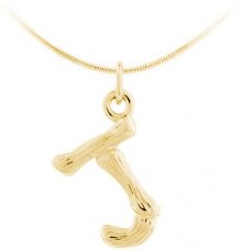 JVD Pozlacený stříbrný přívěsek písmeno \"J\" SVLP0486XH2GO0J