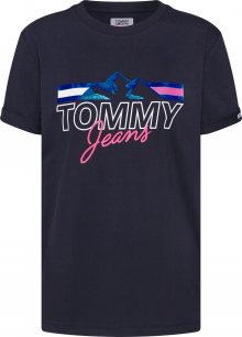 Tommy Jeans Tričko \'Mountain Flag Tee\' černá