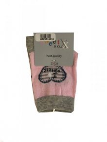 WiK 54134 Sweet Sox dětské ponožky 27-30 bílá-srdce