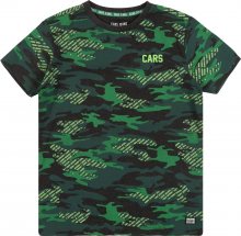 Cars Jeans Tričko černá / zelená