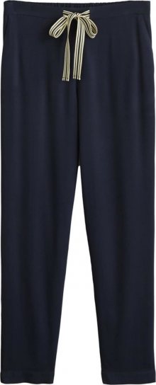 MANGO Kalhoty \'Fluido\' béžová / námořnická modř
