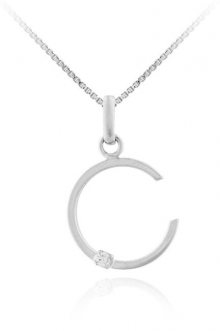 JVD Stříbrný přívěsek \"C\" SVLP0487XI6BI0C