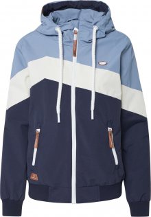 Ragwear Přechodná bunda \'NUGGIE BLOCK\' krémová / námořnická modř / světlemodrá