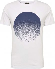 SELECTED HOMME Tričko \'SLHPHILIP\' tmavě modrá / bílá