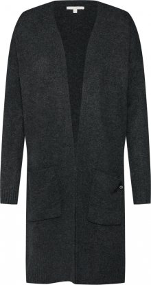 TOM TAILOR DENIM Kardigan tmavě šedá