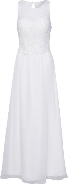 Unique Společenské šaty bílá / krémová