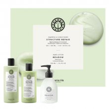 Maria Nila Structure Repair Shampoo 350 ml + Conditioner 300 ml + Hand Soap Meadow 300 ml dárková sada