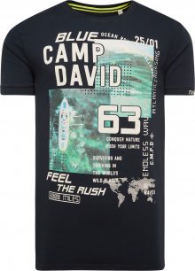 CAMP DAVID Tričko modrá