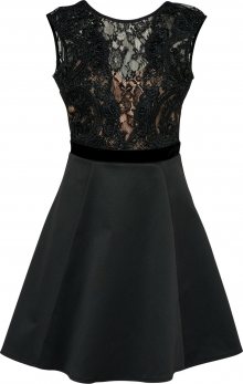 Lipsy Koktejlové šaty \'BLACK FAUX PEARL LACE TOP PROM\' černá