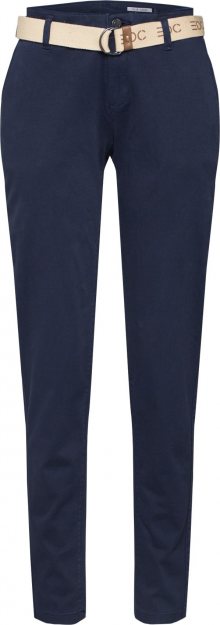 EDC BY ESPRIT Chino kalhoty námořnická modř