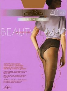 Omsa Beauty Slim 40 den punčochové kalhoty 3-M nero/černá