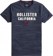 HOLLISTER Tričko námořnická modř