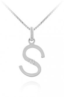 JVD Stříbrný přívěsek \"S\" SVLP0487XI6BI0S