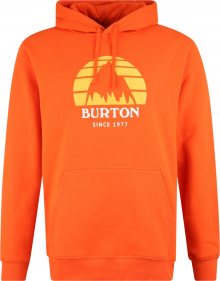 BURTON Sportovní mikina žlutá / oranžová