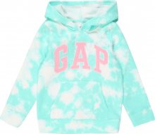 GAP Mikina \'V-SP LOGO PO TIE DYE\' pink / světlemodrá / bílá