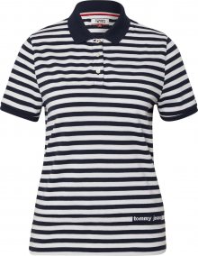 Tommy Jeans Tričko námořnická modř / bílá