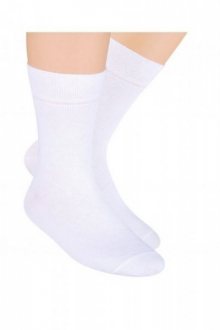 Steven 001 Chlapecké ponožky 35/37 bílá