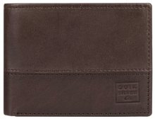 Quiksilver Pánská kožená peněženka Deepline Chocolate Brown EQYAA03913-CSD0
