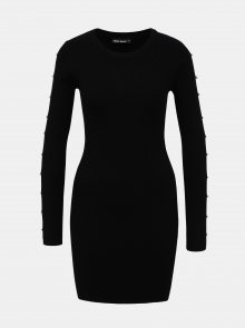 Černé pouzdrové svetrové šaty TALLY WEiJL Delta
