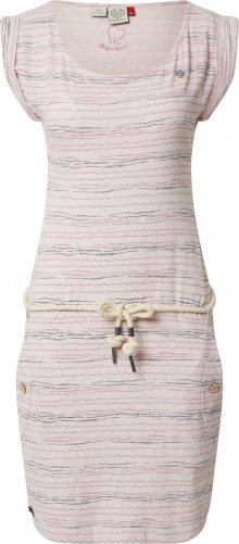 Ragwear Letní šaty \'Tag Sea\' tmavě šedá / pink / růžová