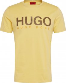 HUGO Tričko \'Dolive202\' žlutá