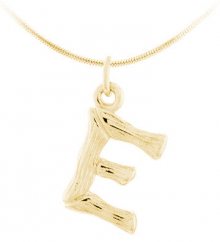 JVD Pozlacený přívěsek písmeno \"E\" SVLP0286XH2GO0E