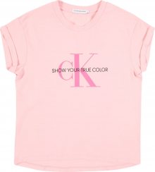 Calvin Klein Jeans Tričko růžová / pink