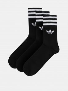 Sada tří párů černých pánských ponožek adidas Originals