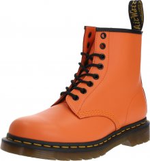 Dr. Martens Šněrovací boty \'1460 Smooth\' černá / oranžová