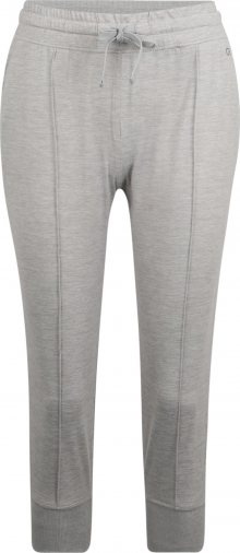 GAP Kalhoty \'BRUSHED JERSEY FRONT SEAM CROP JOGGER\' šedá