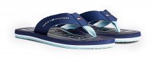 Tommy Hilfiger tmavě modré pánské žabky Massage Footbed TH Beach Sandal - 41