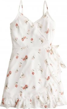 HOLLISTER Letní šaty růžová / bílá