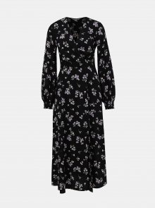 Černé květované maxi šaty Miss Selfridge