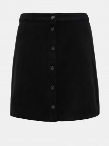 Černá sukně v semišové úpravě Jacqueline de Yong Stormy