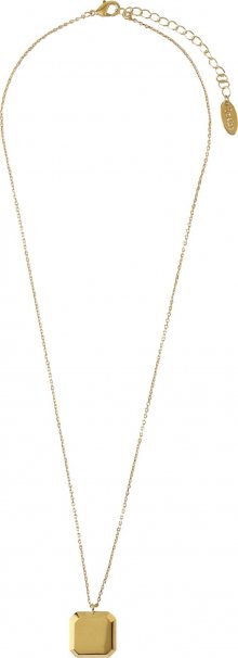 Orelia Řetízek \'Bevelled Square Short Necklace\' zlatá