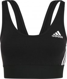 ADIDAS PERFORMANCE Sportovní podprsenka černá / bílá