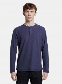 Tmavě modré pánské basic tričko Tom Tailor Denim 
