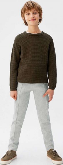 MANGO KIDS Kalhoty \'Jet\' šedý melír