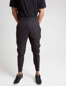 SikSilk Kalhoty \'siksilk fitted smart tape jogger pant\' černá